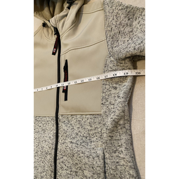 Canada Weatherguard Athletic Jacket Womens Size S/P Beige / Grey Fleece Coat - Picture 12 of 16